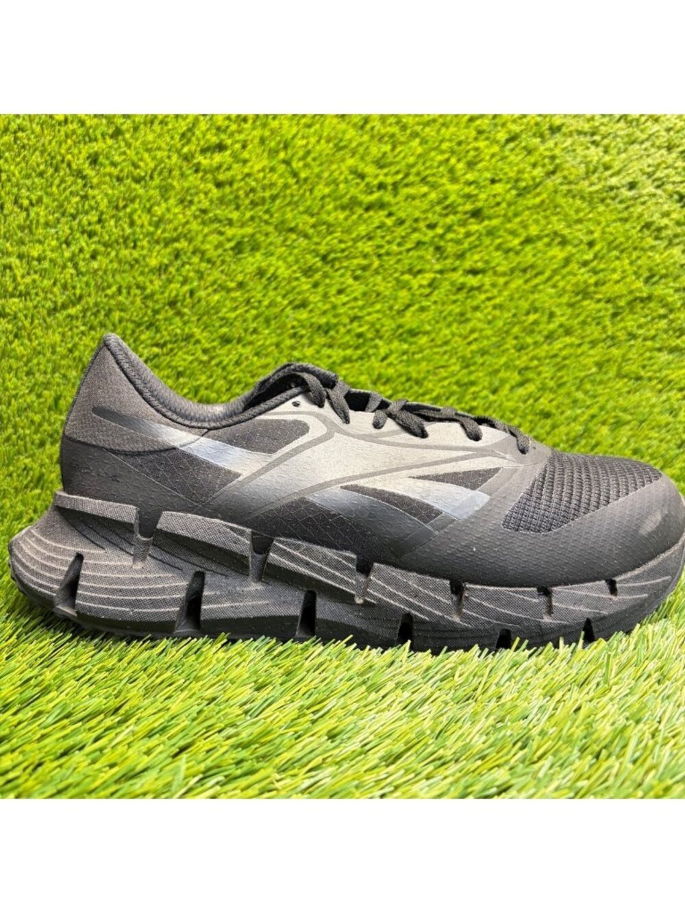 Reebok FloatZig Mens Size 9W Black Composite Toe Safety Working Shoes Sneaker